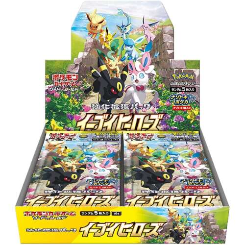 eevee heroes booster box s6a japanese pokemon cards