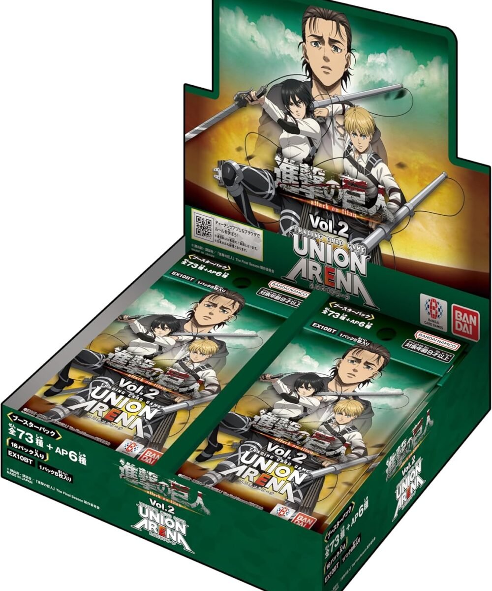UNION ARENA Attack on Titan vol.2 EX10BT Sealed Case(16 boxes) Japanese Trading Card