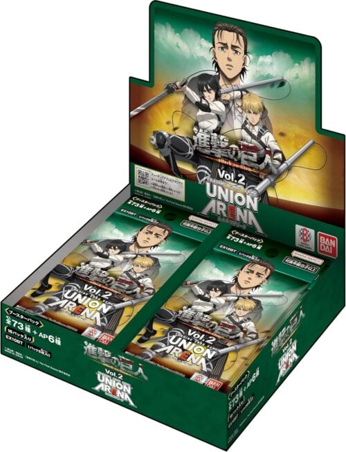 UNION ARENA Attack on Titan vol.2 EX10BT Sealed Case(16 boxes) Japanese Trading Card