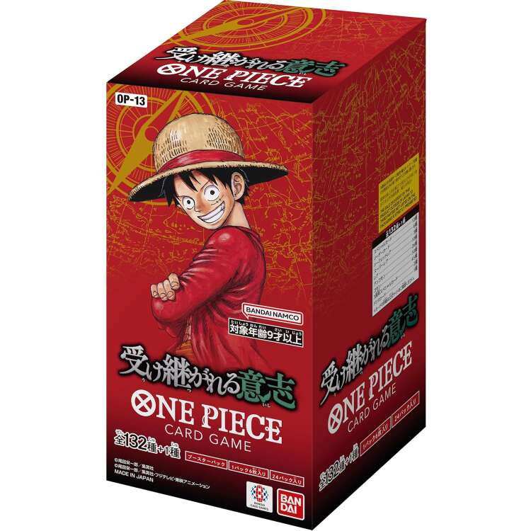 [Pre-Order/Ship Aug 25] OP-13 Carrying on His Will Booster Box Japanese ONE PIECE CARD