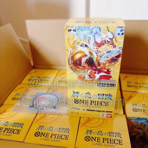 OP-15 Adventure on KAMI’s Island booster box Japanese ONE PIECE CARD - Image 2