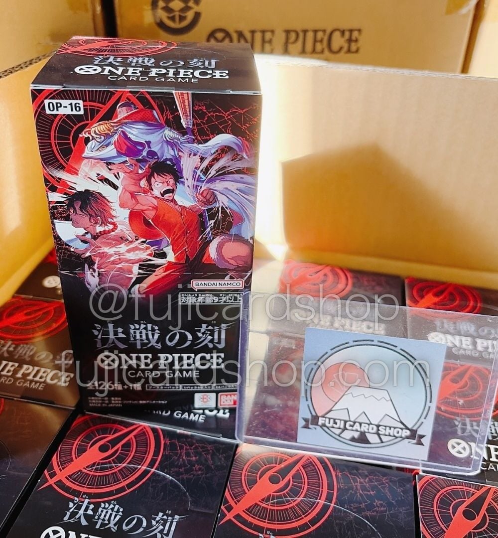 Alternative view of OP-16 The Time of Battle booster box Japanese ONE PIECE CARD