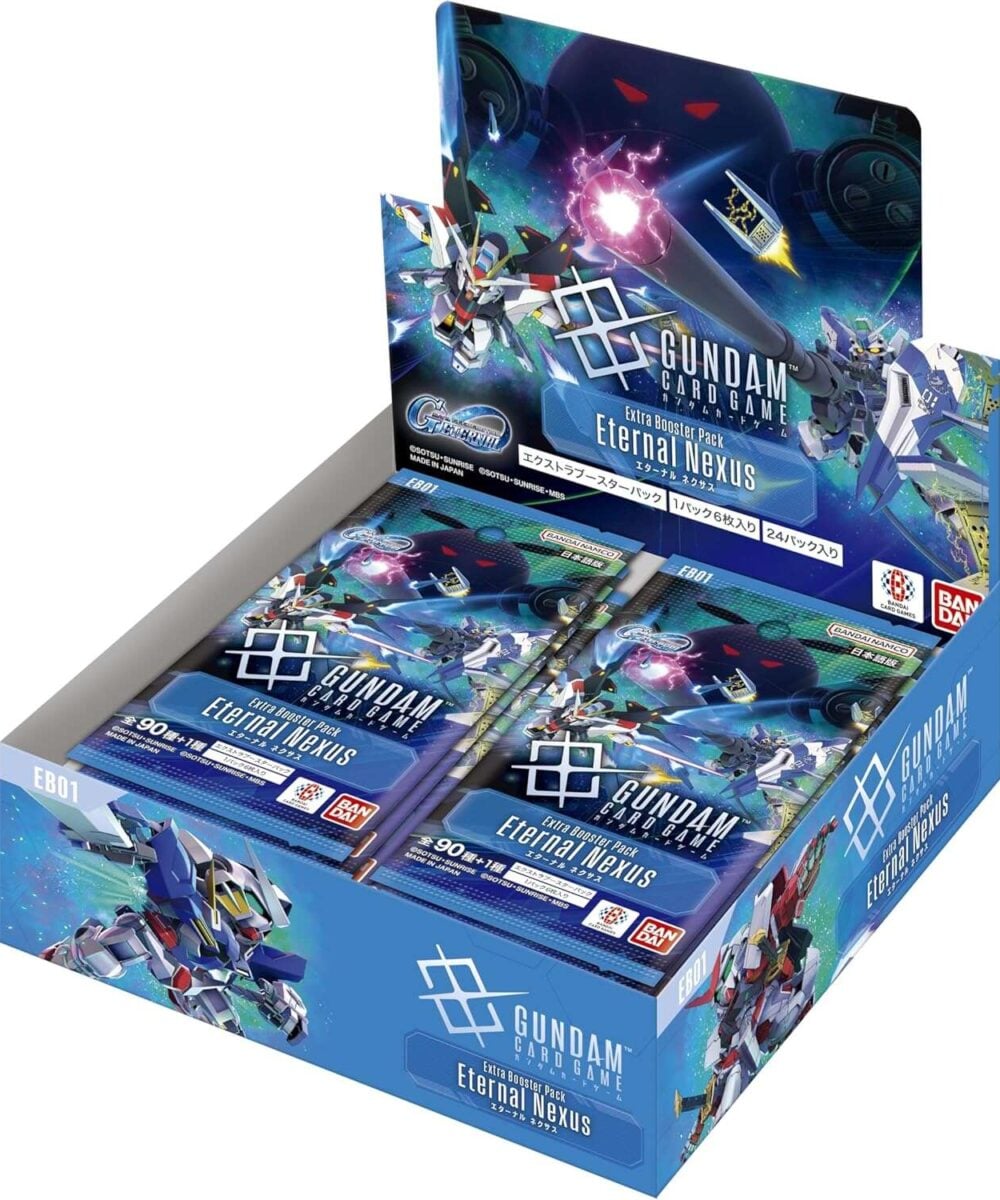 Gundam Card Game Eternal Nexus EB01 Japanese booster box display