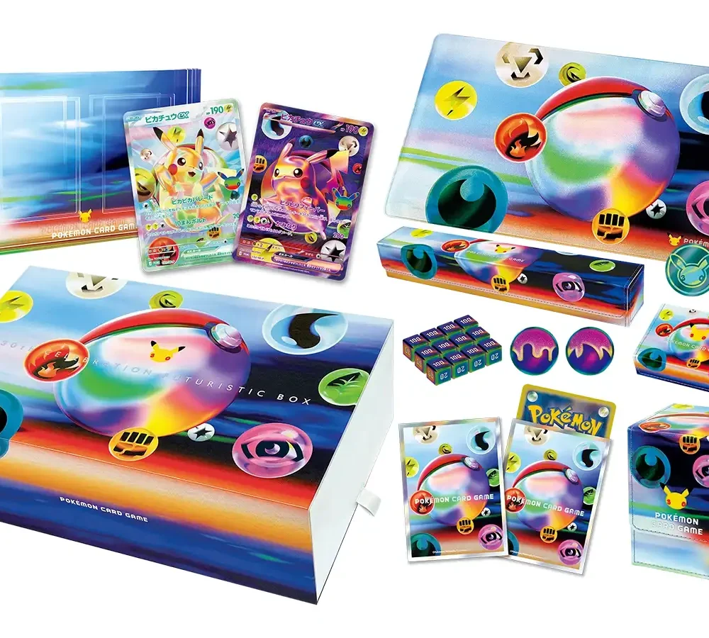 Contents of the Pokemon 30th CELEBRATION FUTURISTIC BOX