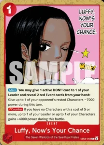 Luffy, Now's Your Chance EB05-008 C — English reveal; Japanese confirmation pending / 日本語版・日本語名未確認 - EB-05 English temporary preview, Japanese image pending
