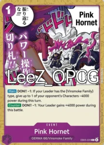 Pink Hornet EB05-039 C — English reveal; Japanese confirmation pending / 日本語版・日本語名未確認 / Unofficial English reference - EB-05 English temporary preview, Japanese image pending