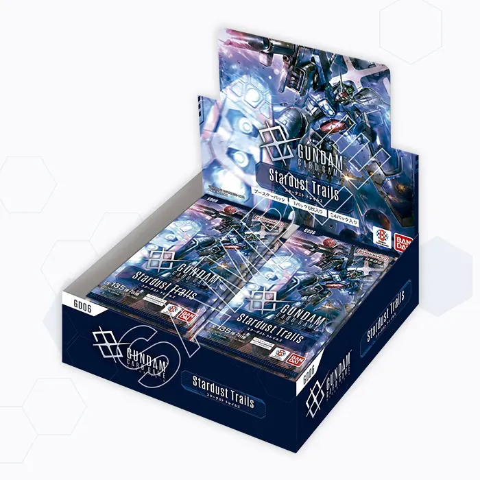 GUNDAM CARD GAME GD06 Stardust Trails Japanese booster box display